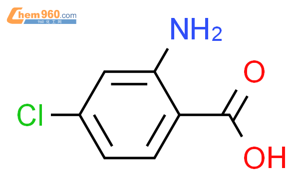 4-氯-2-氨基苯甲酸结构式图片|89-77-0结构式图片