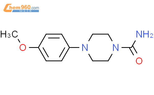 4-(4-甲氧苯基)哌嗪-1-甲酰胺结构式图片|89026-59-5结构式图片