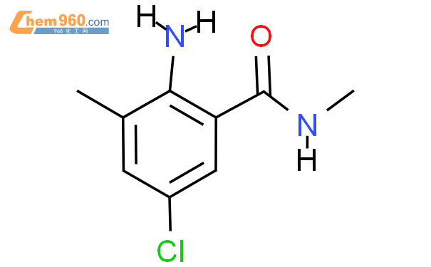 2-氨基-5-氯-N,3-二甲基苯甲酰胺结构式图片|890707-28-5结构式图片