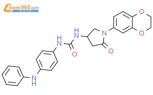 891114 66 2urea N 1 23 Dihydro 14 Benzodioxin 6 Yl 5 Oxo 3 Pyrrolidinyl N 4 