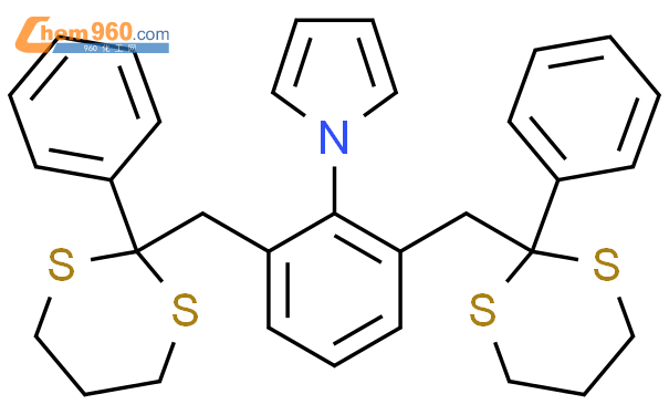 89208-05-9,1h-pyrrole, 1-[2,6-bis[(2-phenyl-1,3-dithian-2-yl)methyl 