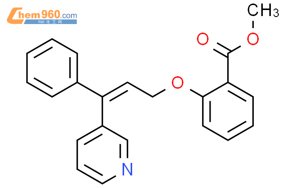 89668 05 3benzoic Acid 2 3 Phenyl 3 3 Pyridinyl 2 Propenyl Oxy Methyl Ester化学式、结构式、分子式 