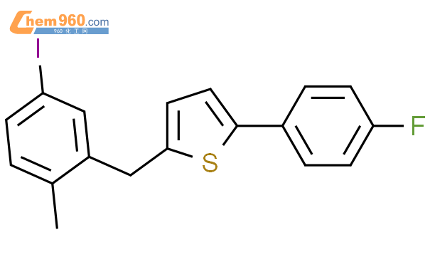 2-(4-氟苯基)-5-[(5-碘-2-甲基苯基)甲基]噻吩结构式图片|898566-17-1结构式图片