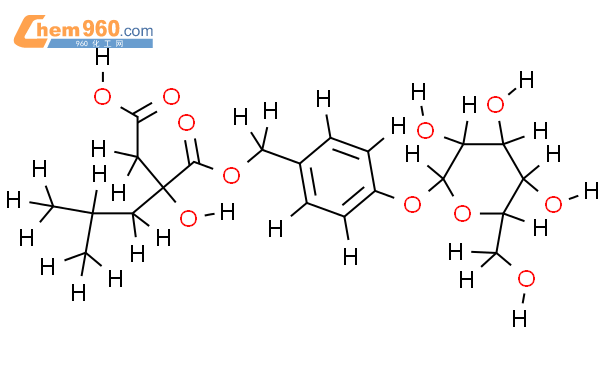 1-[4-（葡萄糖氧）苄基]-2-异丁基苹果酸