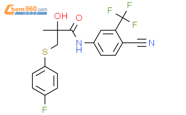 N-[4-氰基-3-(三氟甲基)苯基]-3-[(4-氟苯基)硫基]-2-羟基-2-甲基丙酰胺