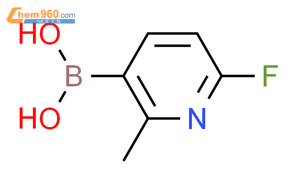 2-甲基-6-氟-3-吡啶硼酸结构式图片|904326-91-6结构式图片