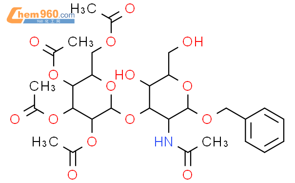 苄基2-乙酰氨基-2-脱氧-3-O-(2,3,4,6-四-O-乙酰基己糖吡喃糖苷)吡喃己糖苷
