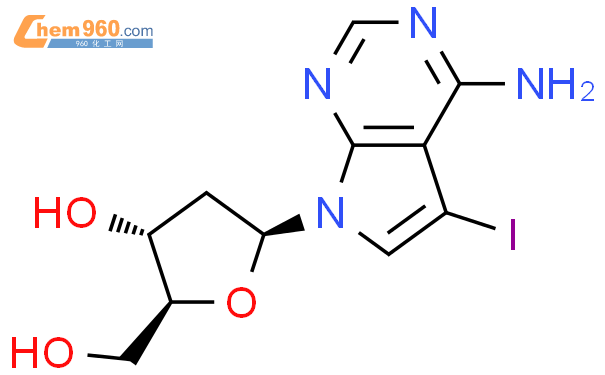 7-Deaza-7-碘-2’-脱氧腺苷结构式图片|908130-61-0结构式图片