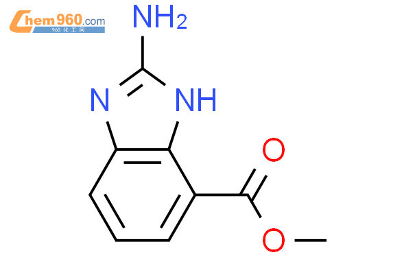 2-氨基-1H-苯并咪唑-7-羧酸甲酯结构式图片|910122-42-8结构式图片