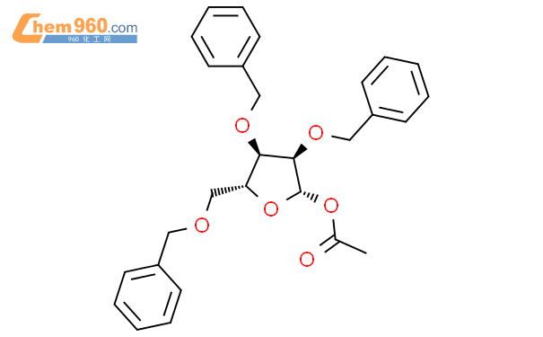 1-乙酰氧基-2,3,5-三苄氧基-1-beta-D-呋喃核糖