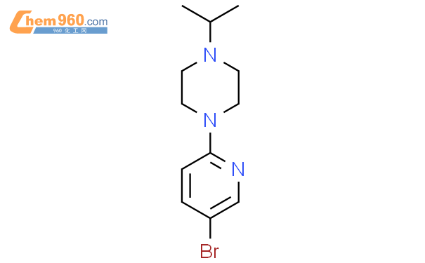 1-(5-溴吡啶-2-基)-4-異丙基哌嗪結構式圖片