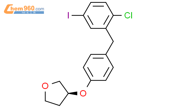 (S)-3-(4-(5-碘-2-氯苄基)苯氧基)四氢呋喃结构式图片|915095-94-2结构式图片