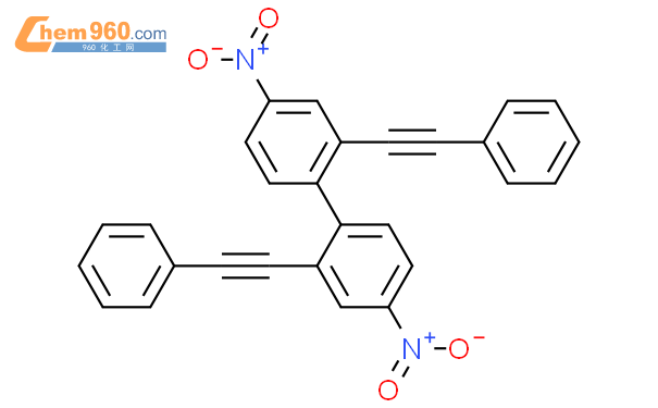 916234-02-1,1,1'-BIPHENYL, 4,4'-DINITRO-2,2'-BIS(2-PHENYLETHYNYL)-化学式 ...