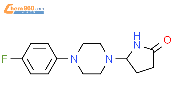 91703 08 1 5 [4 4 Fluorophenyl Piperazin 1 Yl]pyrrolidin 2 One化学式、结构式