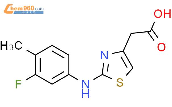 918341 93 2 4 Thiazoleacetic Acid 2 3 Fluoro 4 Methylphenyl Amino