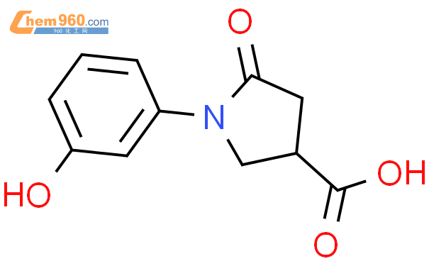 1-(3-羟基苯基)-5-氧代-3-吡咯烷羧酸