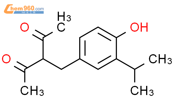 3-[(4-hydroxy-3-propan-2-ylphenyl)methyl]pentane-2,4-dione