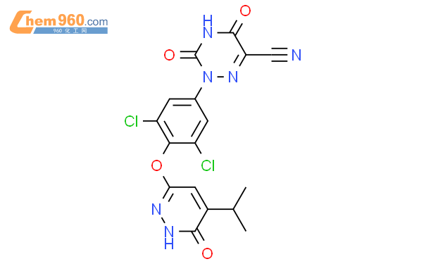 2-（3,5-二氯-4-（（5-异丙基-6-氧代-1,6-二氢哒嗪-3-基）氧基）苯基）-3,5-二氧基-2,3,4,5-四氢-1,2,4-三嗪-6-碳腈