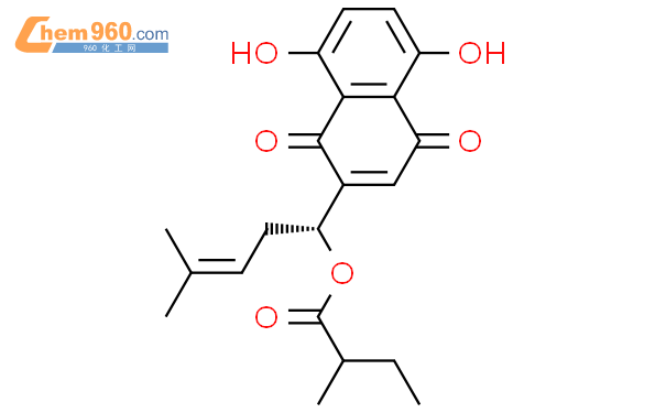 α-甲基-N-丁酰紫草素