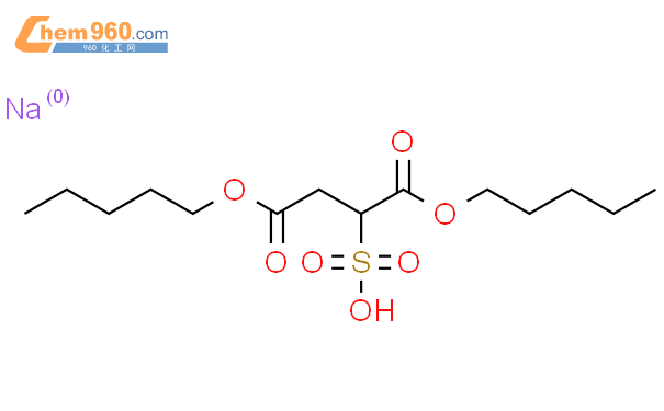 磺基琥珀酸-1,4-二戊酯钠盐结构式图片|922-80-5结构式图片