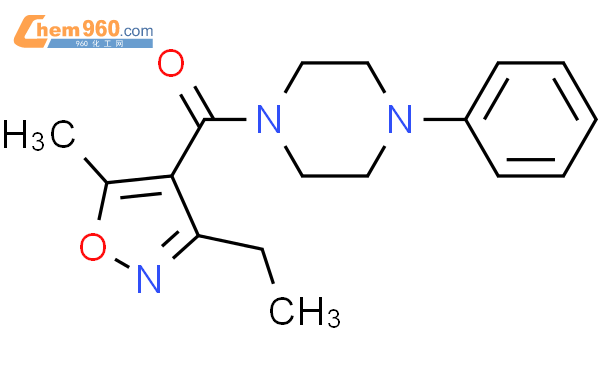 (3-乙基-5-甲基-4-异噁唑)(4-苯基-1-哌嗪)-甲酮