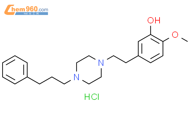 2-Methoxy-5-[2-[4-(3-phenylpropyl)-1-piperazinyl]ethyl]phenol dihydrochloride