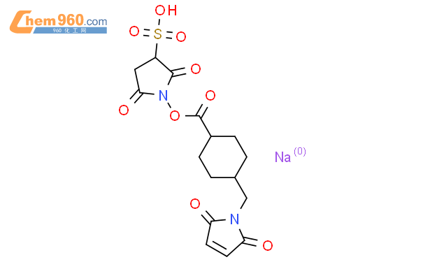 4-(|N|-马来酰亚胺基甲基)环己烷-1-羧酸-3-硫代-|N|-琥珀酰亚胺酯钠盐