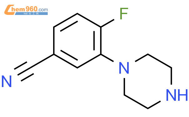 4-氟-3-(1-哌嗪)苯甲腈
