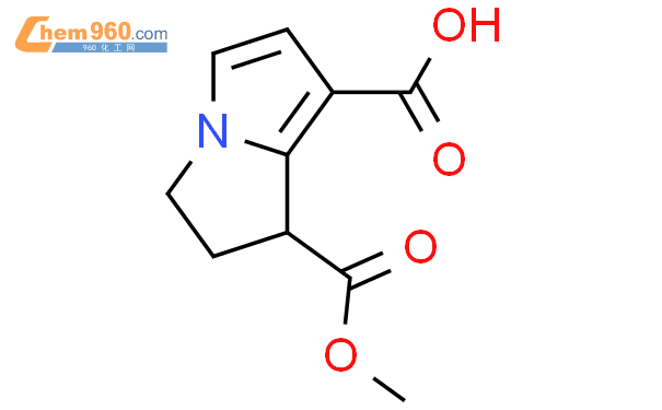 2,3-二氢-1H-吡咯里嗪-1,7-二羧酸 1-甲酯结构式图片|92992-17-1结构式图片