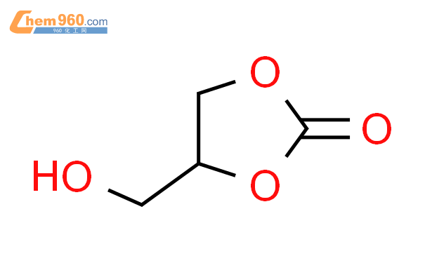4-羟甲基-1,3-二氧杂戊环-2-酮结构式