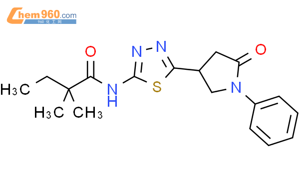 931377-76-3_ 2,2-Dimethyl-N-[5-(5-oxo-1-phenyl-pyrrolidin-3-yl)-[1,3,4 ...