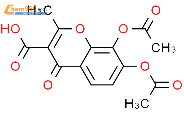 93620 87 24h 1 Benzopyran 3 Carboxylic Acid 78 Bisacetyloxy 2 Methyl 4 Oxo Cas号93620 87 2 