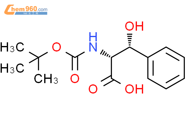 BOC-赤式-Β-苯基丝氨酸结构式图片|93847-77-9结构式图片