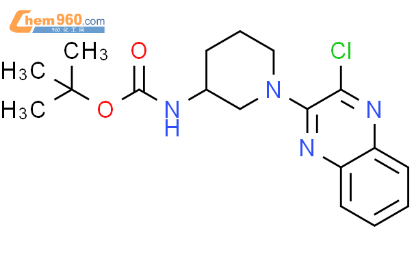 N-[1-(3-氯-2-喹喔啉基)-3-哌啶基]氨基甲酸叔丁酯