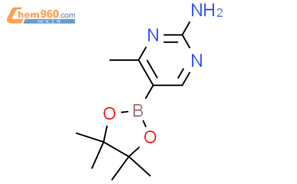2-氨基-4-甲基-5-嘧啶硼酸片哪醇酯结构式图片|944401-55-2结构式图片