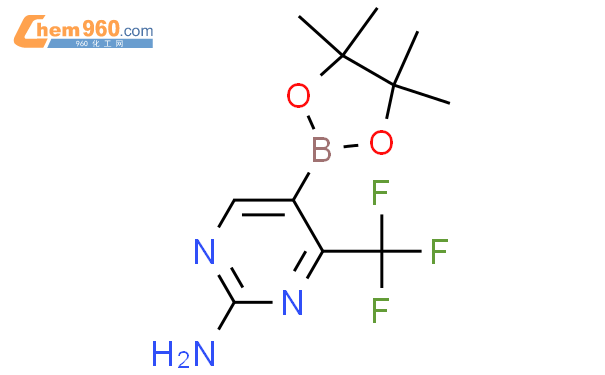 2-氨基-4-三氟嘧啶-5-硼酸频那醇酯结构式图片|944401-58-5结构式图片