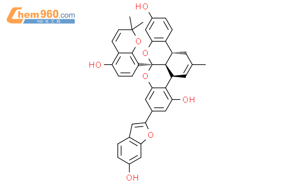 [3aR,(+)]-1,8a,13bβ,13cα-Tetrahydro-6-(6-hydroxybenzofuran-2-yl)-8aα-(5-hydroxy-2,2-dimethyl-2H-1-benzopyran-8-yl)-2-methyl-3aαH-benzo[3,4][2]benzopyrano[1,8-bc][1]benzopyran-4,11-diol