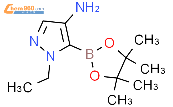 1-乙基-5-(4,4,5,5-四甲基-1,3,2-二噁硼烷-2-基)-1H-吡唑-4-胺