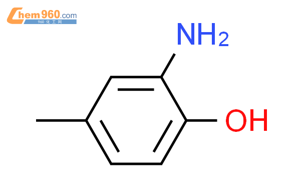 邻氨基对甲苯酚结构式图片|95-84-1结构式图片
