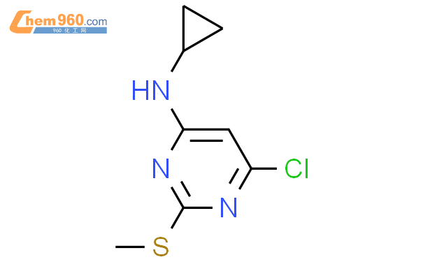 6-氯-N-环丙基-2-(甲硫基)-4-嘧啶胺结构式图片|951884-05-2结构式图片
