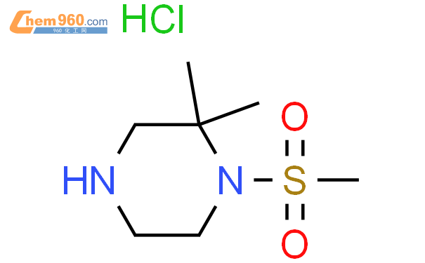 2,2-二甲基-1-(甲基磺酰基)哌嗪盐酸盐结构式图片|956034-43-8结构式图片