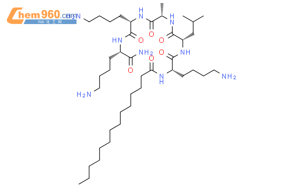 N2-(1-氧代十四烷基)-L-赖氨酰-L-亮氨酰-L-丙氨酰-L-赖氨酰-L-赖氨酰胺