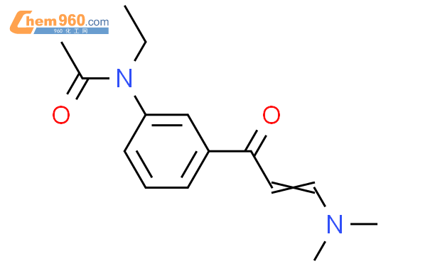 N-乙基-N-3-[(3-二甲胺基-1-氧代-2-丙稀基-)苯基-]乙酰胺结构式图片|96605-66-2结构式图片