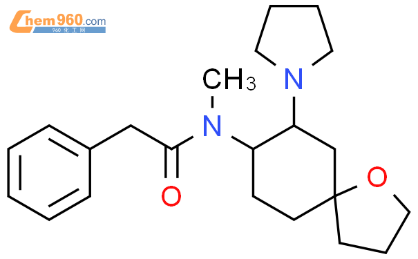 ( )-(5Α,7Α,8Β)-N-甲基-N-[7-(1-吡咯烷基)-1-氧螺[4.5]十二-8-基]-苯乙酰胺