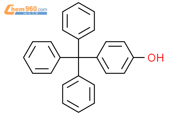 4-三苯代甲基苯酚结构式图片|978-86-9结构式图片