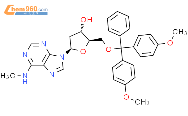 Adenosine,5'-O-[bis(4-methoxyphenyl)phenylmethyl]-2'-deoxy-N-methyl- (9CI)