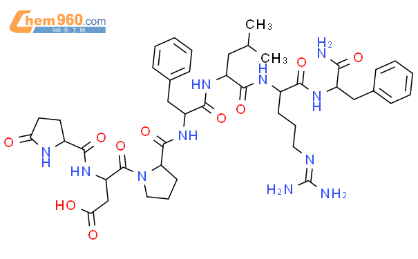 L-Phenylalaninamide,5-oxo-L-prolyl-L-a-aspartyl-L-prolyl-L-phenylalanyl-L-leucyl-L-arginyl-
