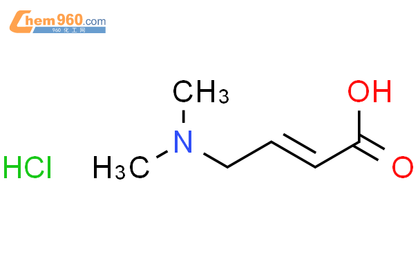 4-二甲基氨基丁-2-烯酸盐酸盐结构式图片|98548-81-3结构式图片