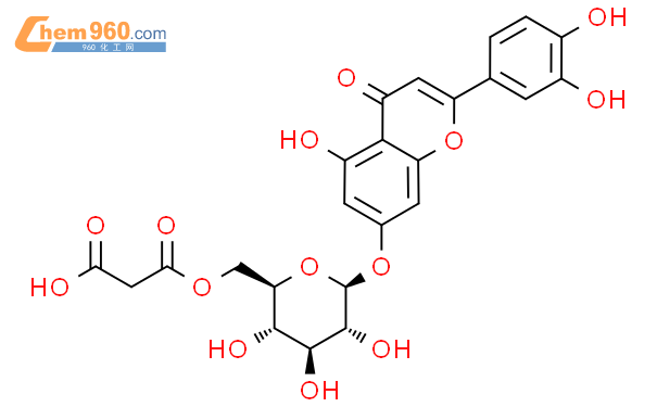 木犀草素-7-O-β-D-（6’’-O-丙二酰）-葡萄糖苷