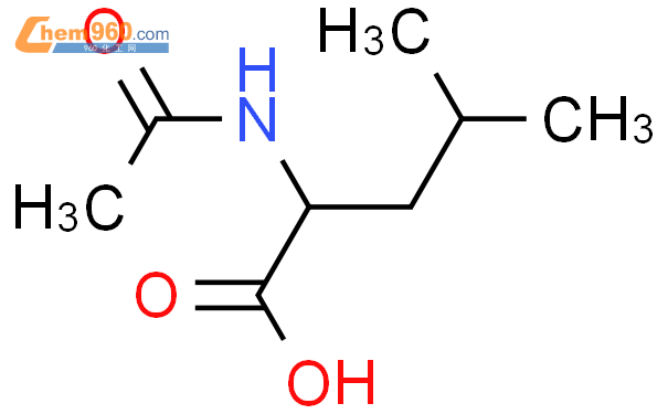 N-乙酰-DL-亮氨酸结构式图片|99-15-0结构式图片
